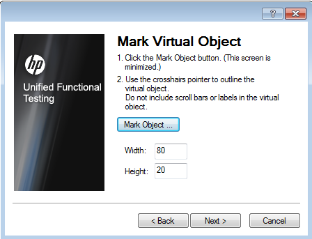 Mark virtual object