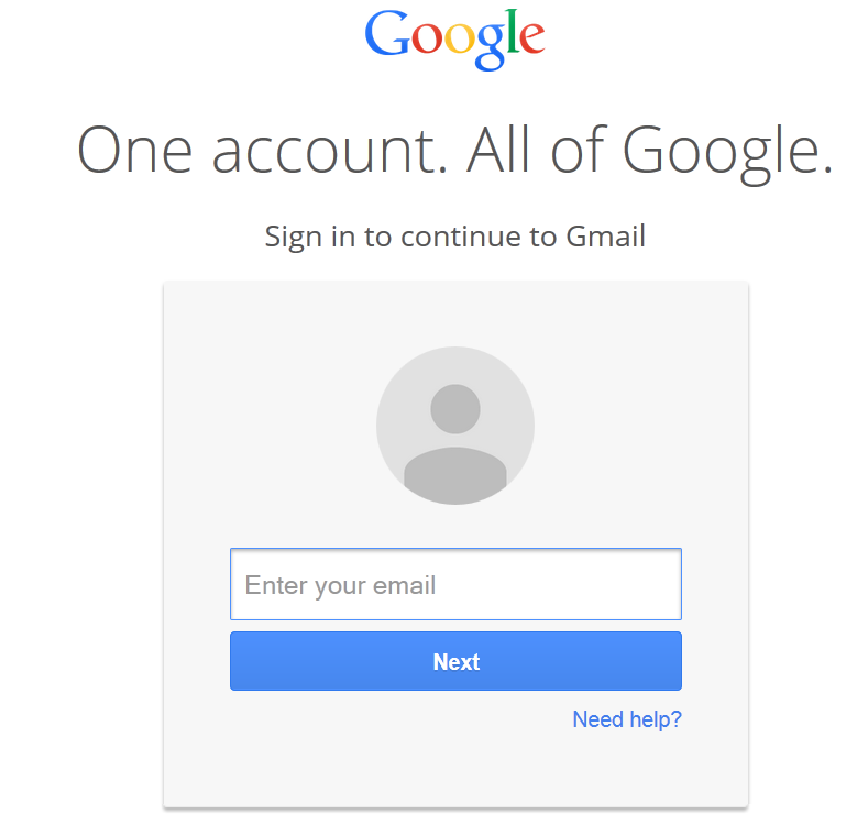 Gmail login