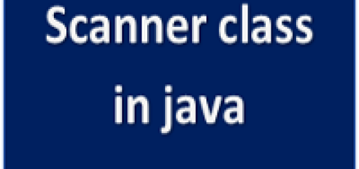 Scanner class in java