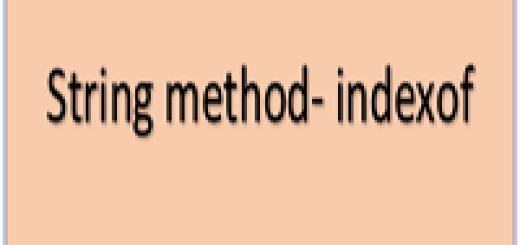 String method - indexof