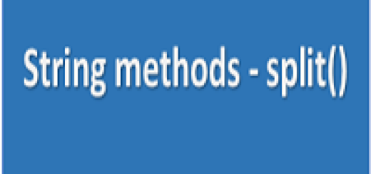 String methods - split