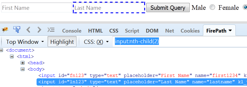 nth child in CSS
