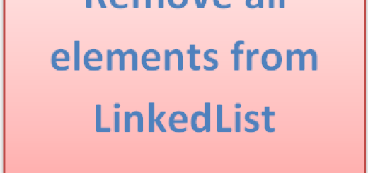 Remove all elements from LinkedList