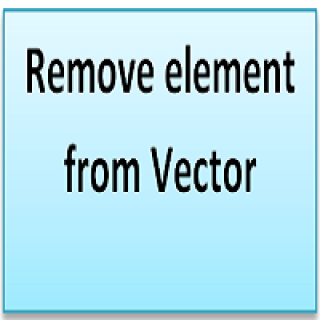 Remove element from vector