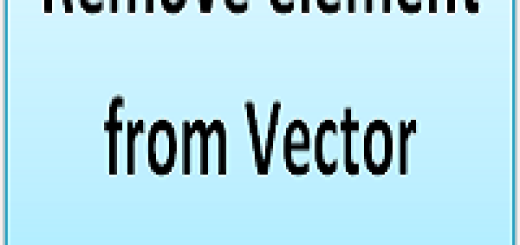 Remove element from vector