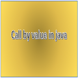 Call by value