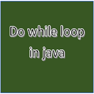 Do while loop in java