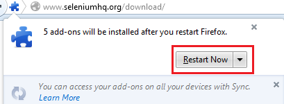 Restart Selenium IDE