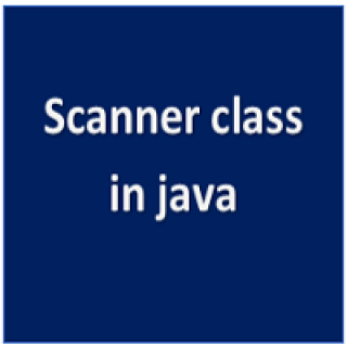 Scanner class in java