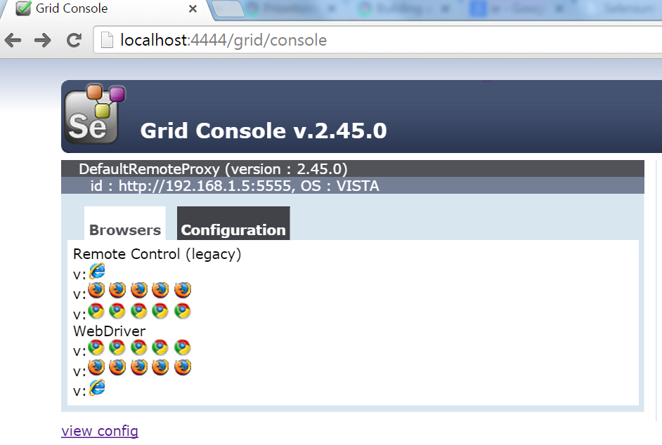 Selenium Grid Node