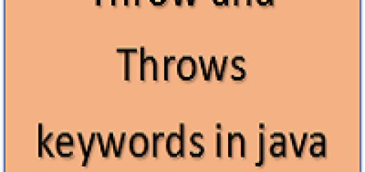 Throw and Throws keywords