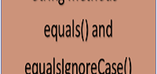 equals and equalignorecase
