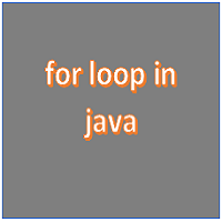 for loop in java - Testingpool