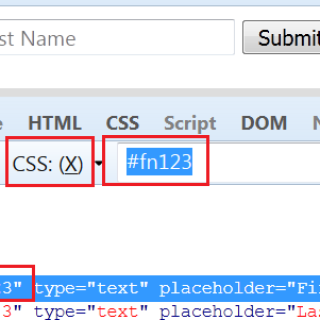 id attribute in CSS selector