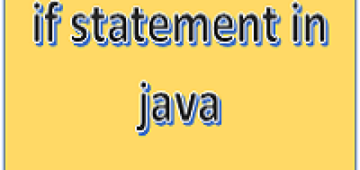 if statement in java