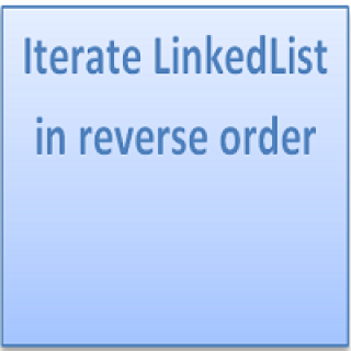 Iterate LinkedList in reverse order