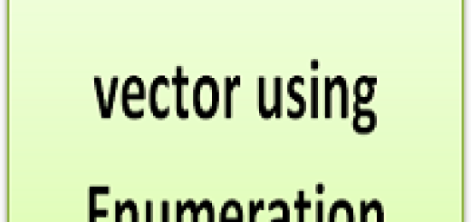 Iterate over a vector using Enumeration
