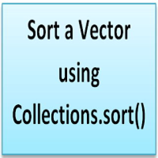 Sort a Vector using Collections.sort